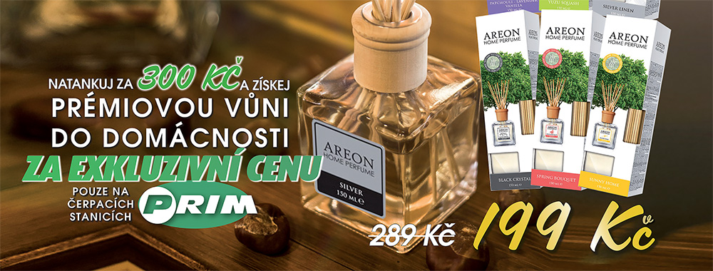 AREON HOME PERFUME za akční cenu. Sledujte nabídku na čerpacích stanicích!